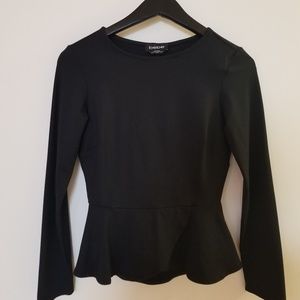 Open back Bebe peplum top. Worn twice.